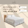 Bộ chăn ga gối khách sạn cvc T250 kẻ sọc 3cm