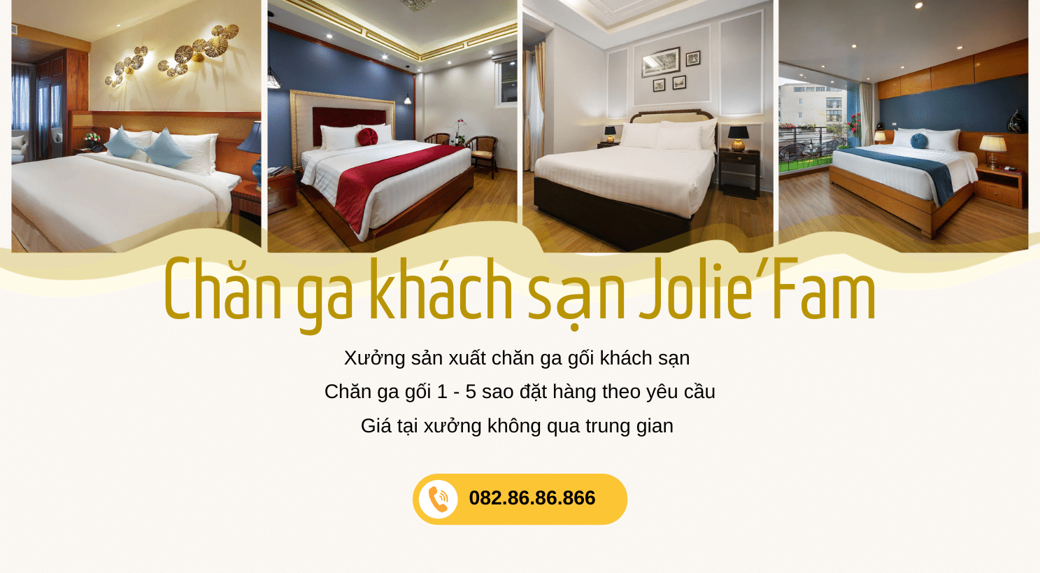 Xưởng may Chăn ga khách sạn Jolie'Fam