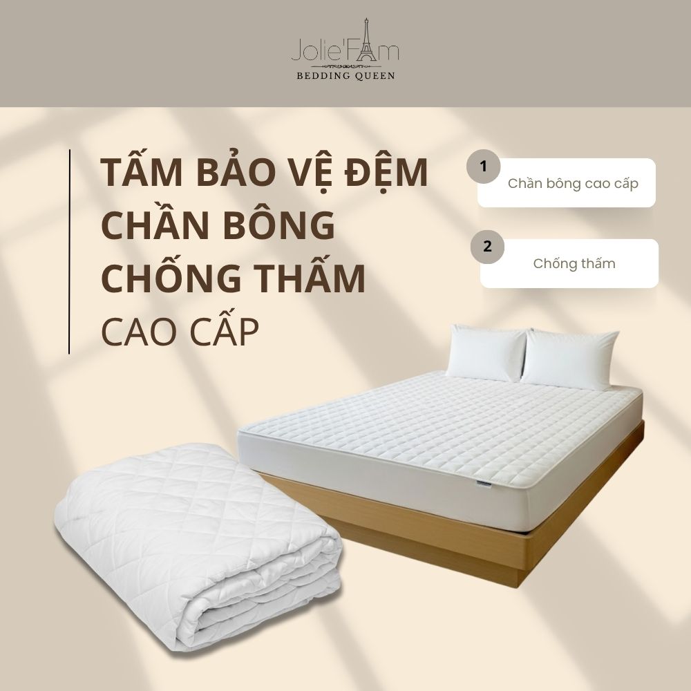 Tấm bảo vệ đệm chần bông chống thấm cao cấp