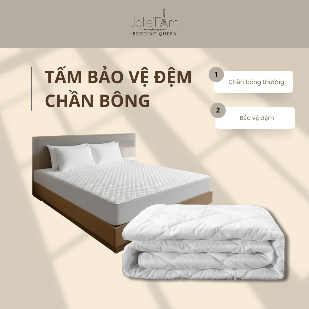 Tấm bảo vệ nệm chần bông thường