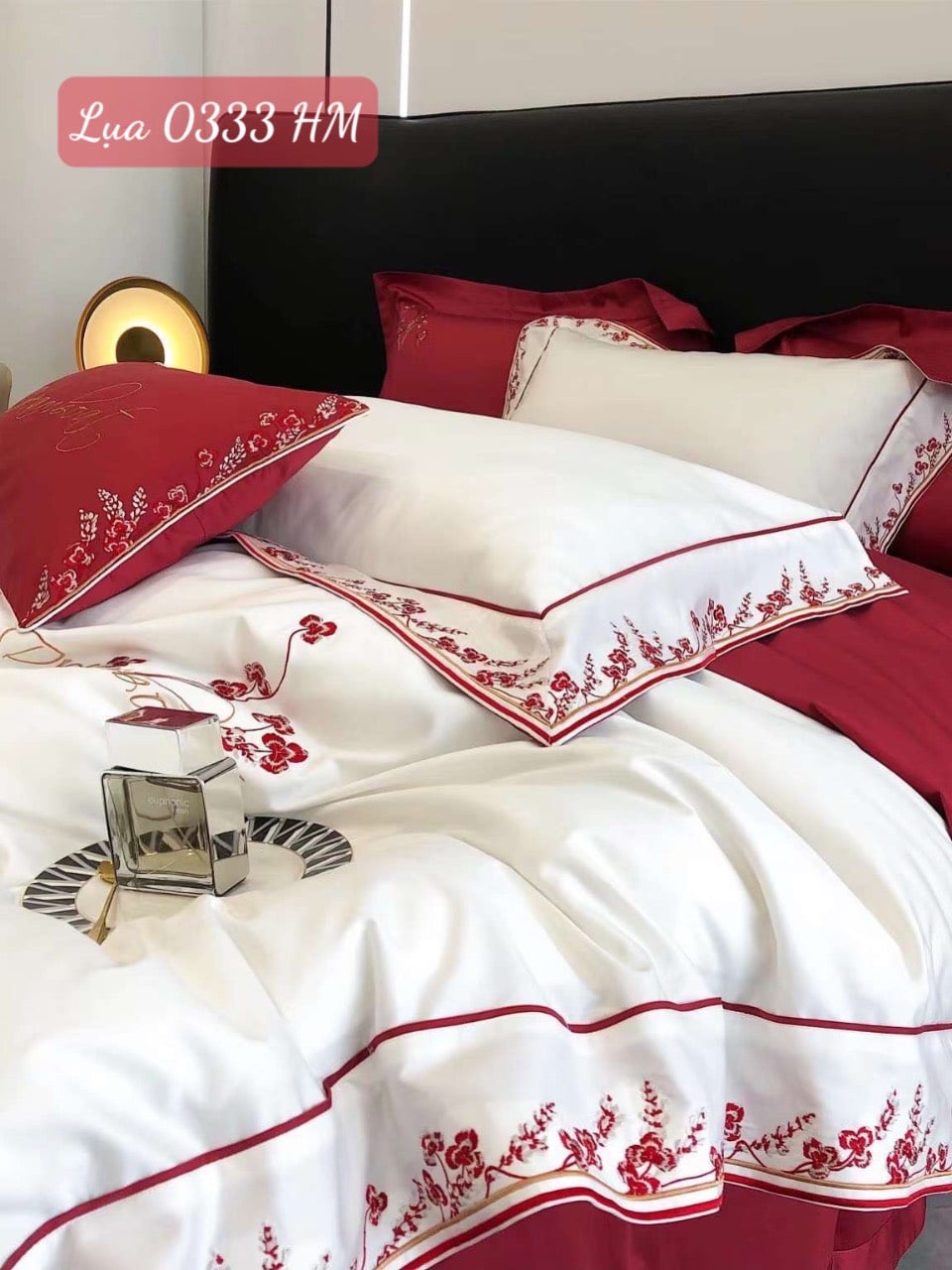 Bộ chăn ga gối lụa cao cấp-0333HM 8 Bộ chăn ga gối lụa cao cấp-0333HM.6