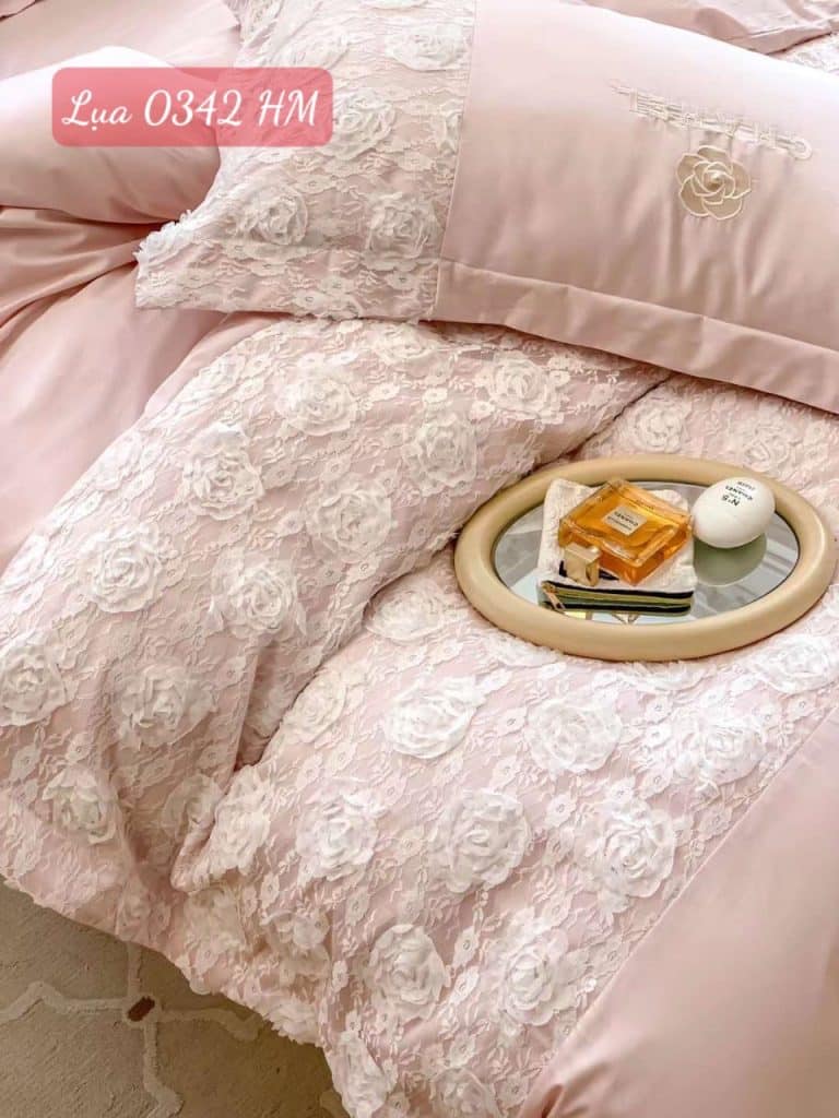 Bộ chăn ga gối lụa cao cấp-0342HM.6