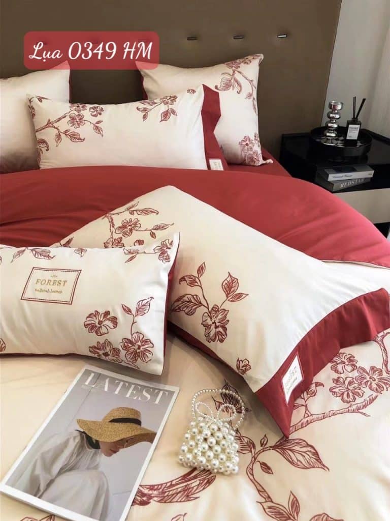 Bộ chăn ga gối lụa cao cấp-0349HM.7