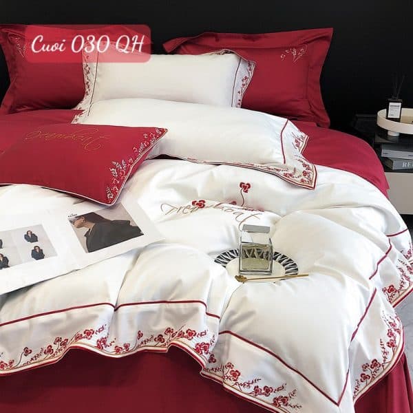 Chăn ga gối đệm cưới cao cấp-030HM.1