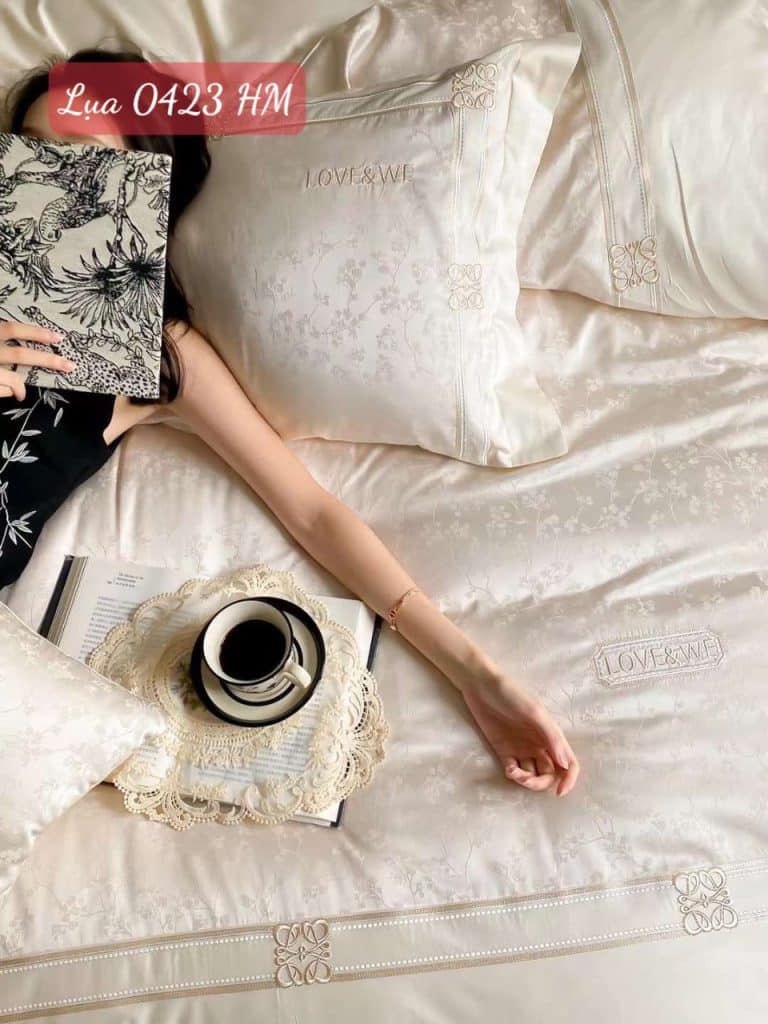 Bộ chăn ga gối lụa cao cấp-0423HM.6