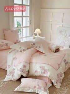 Bộ chăn ga gối lụa cao cấp-0442HM.2
