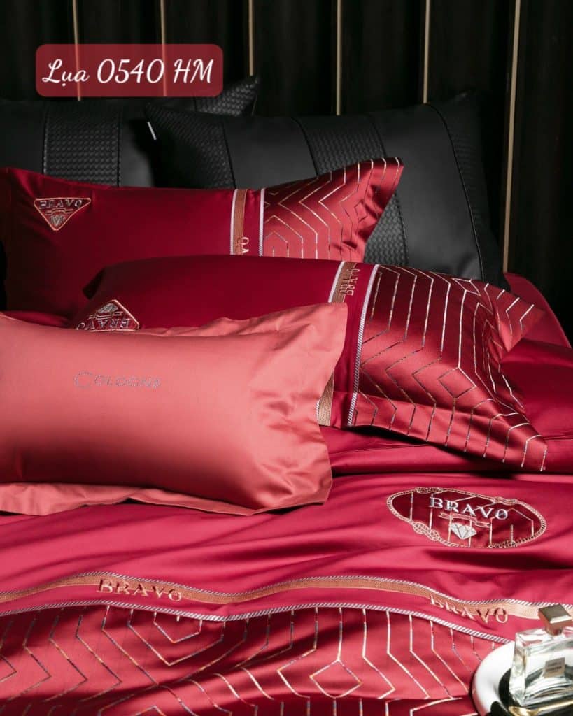 Bộ chăn ga gối Lụa cao cấp-0540HM.10