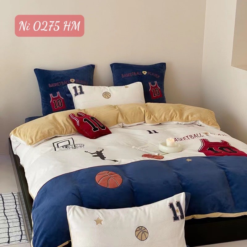 Bộ chăn ga gối Nỉ 0275 HM.1