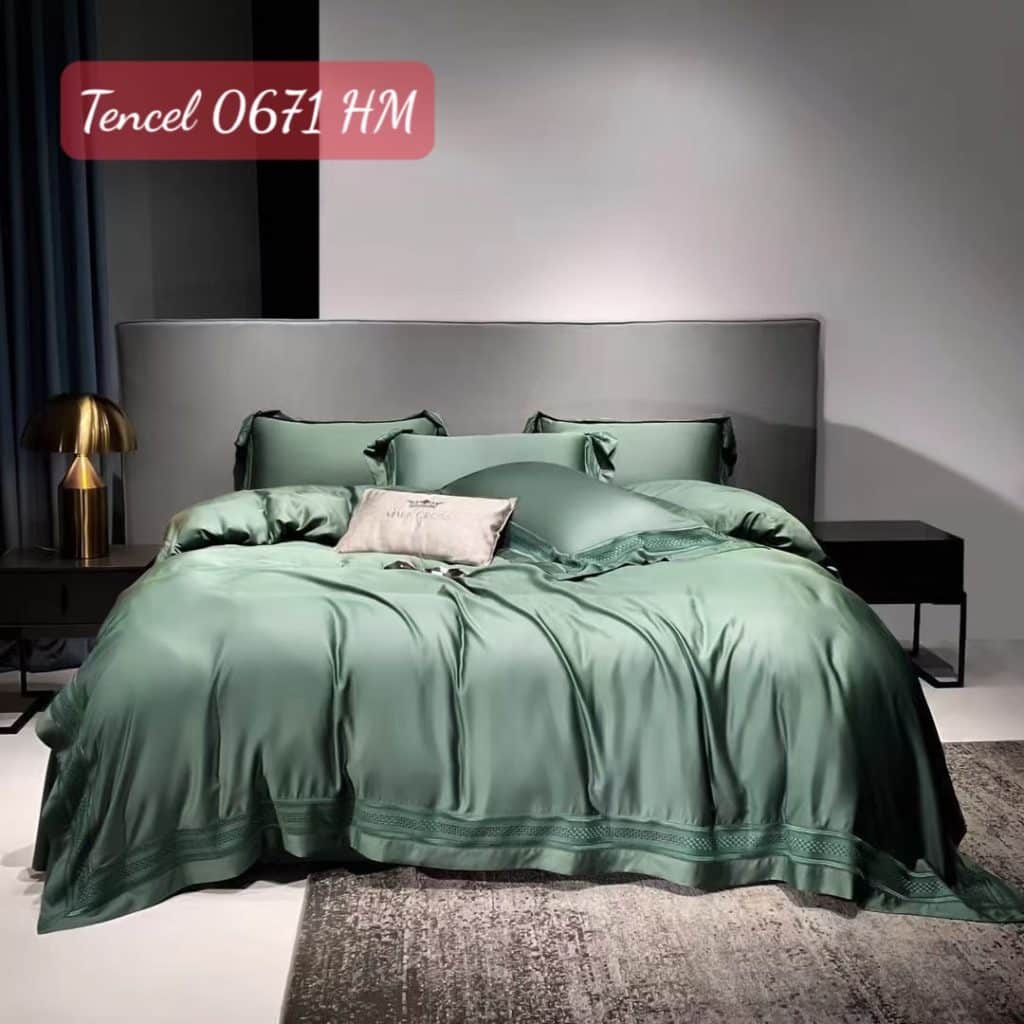 Bộ chăn ga gối Tencel 0671 HM.1