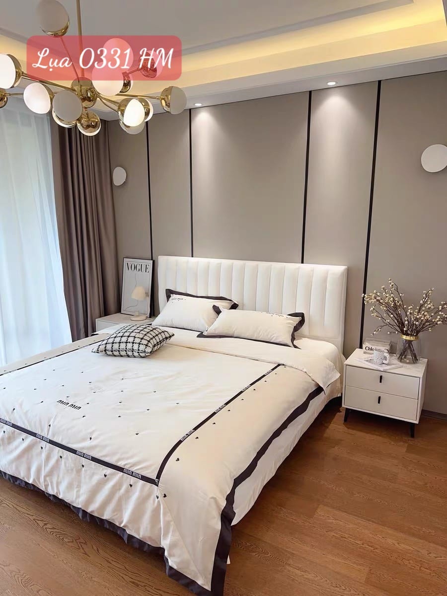 Bộ chăn ga gối lụa 0331 HM.2