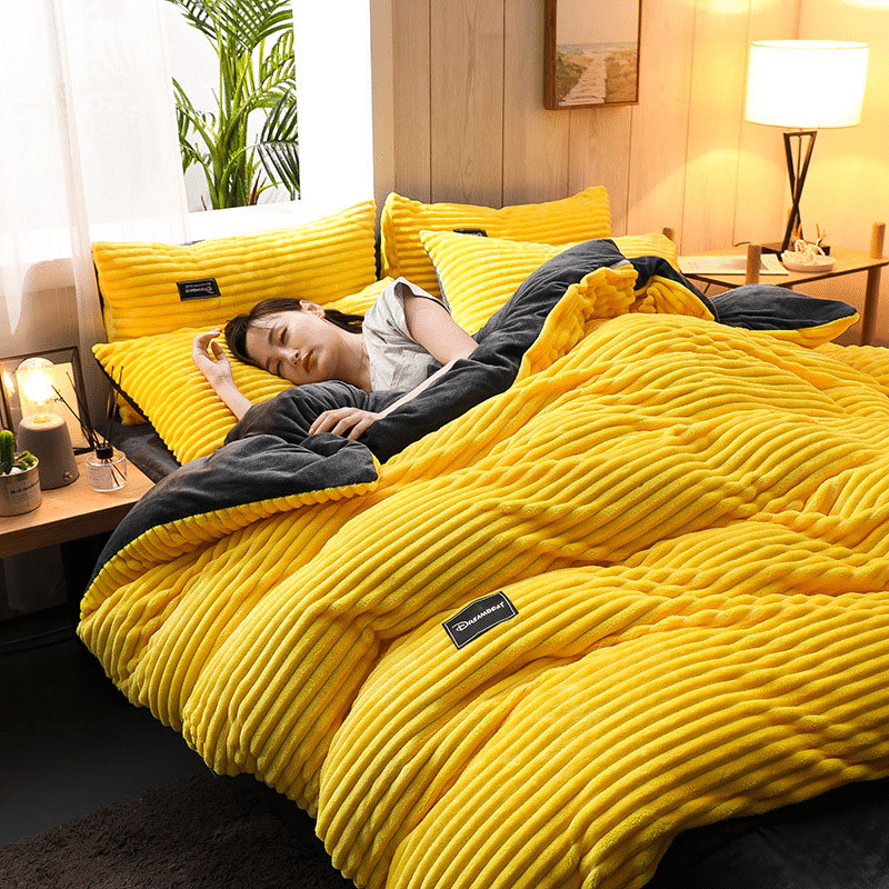 TOP Những Mẫu Chăn Ga Gối Đệm Cưới Màu Vàng Đẹp Nhất Năm 31 chan-ga-goi-dem-mau-vang