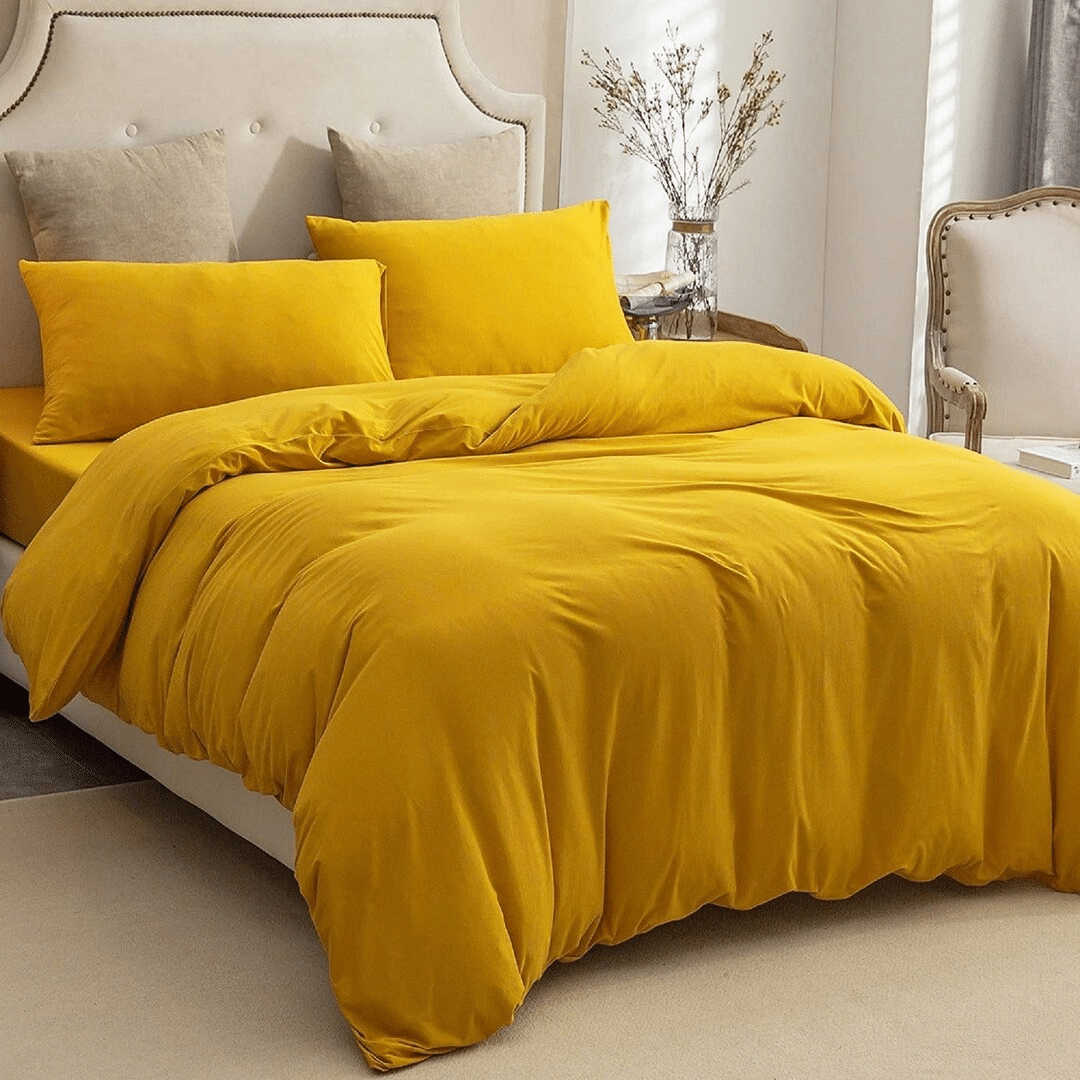 TOP Những Mẫu Chăn Ga Gối Đệm Cưới Màu Vàng Đẹp Nhất Năm 36 chan-ga-goi-dem-mau-vang