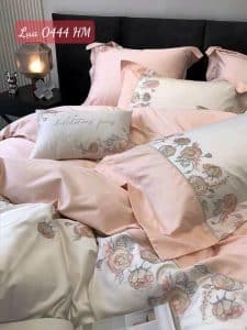 Bộ chăn ga gối lụa cao cấp-0444HM