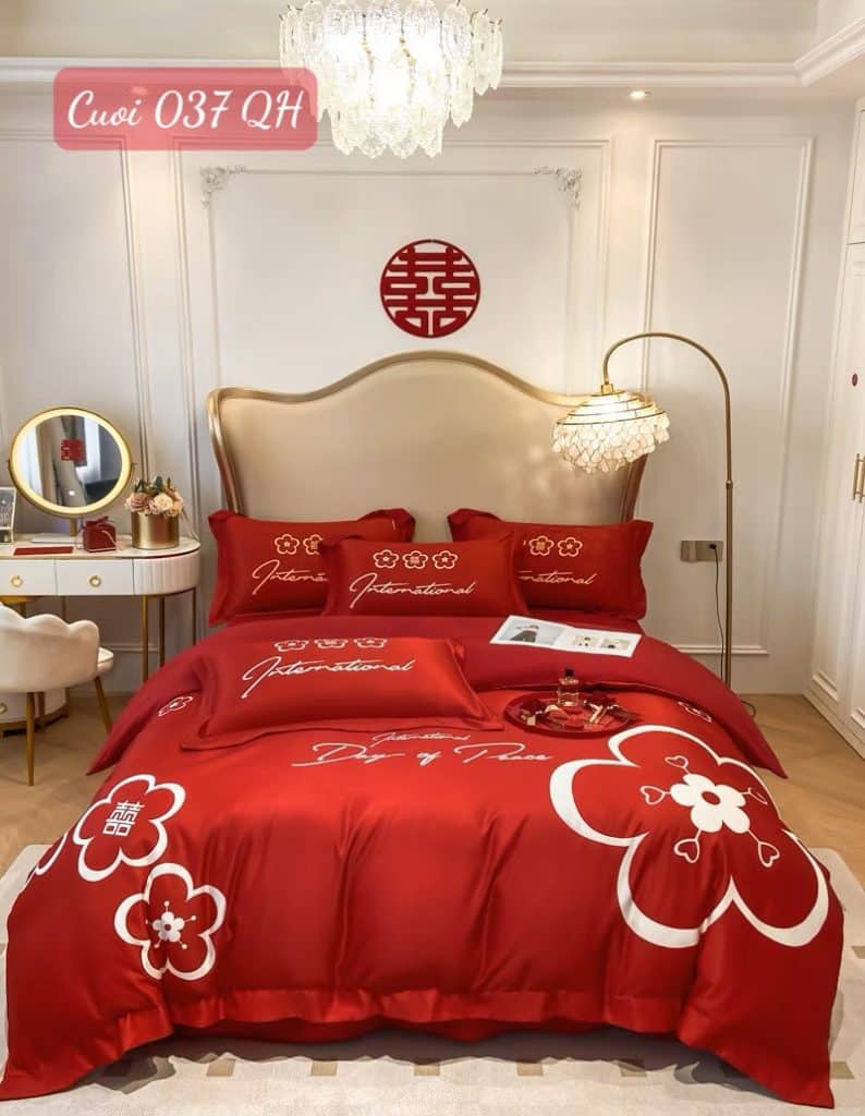 Chăn ga gối đệm cưới cao cấp-037QH.2