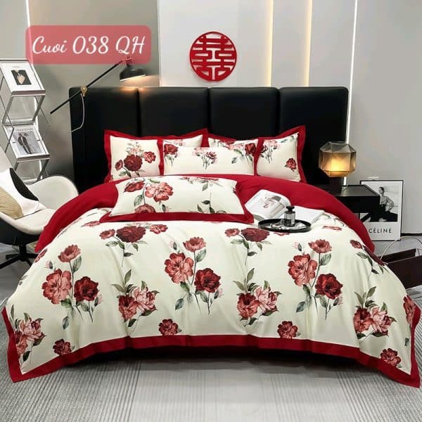 Chăn ga gối đệm cưới cao cấp-038QH.2