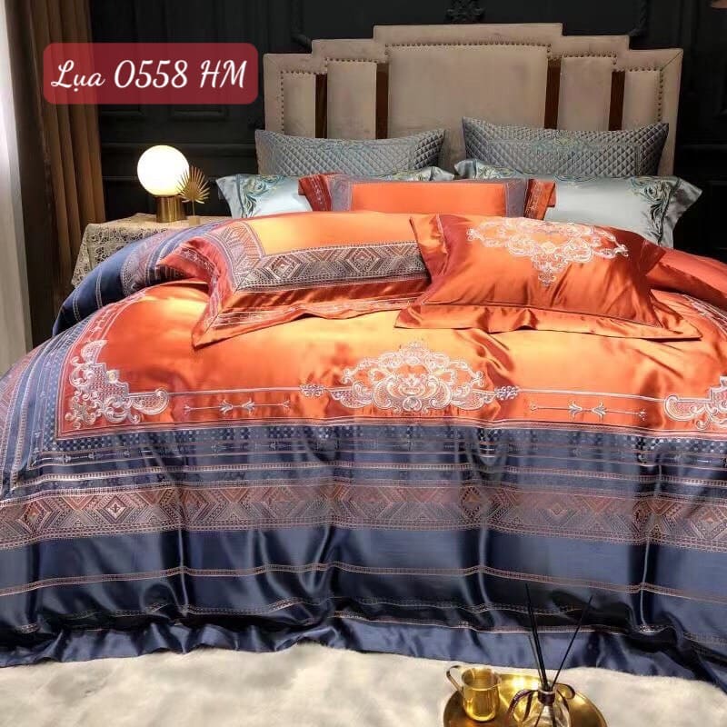 Bộ chăn ga gối Lụa cao cấp-0558HM 9 Bộ chăn ga gối Lụa cao cấp-0558HM.1