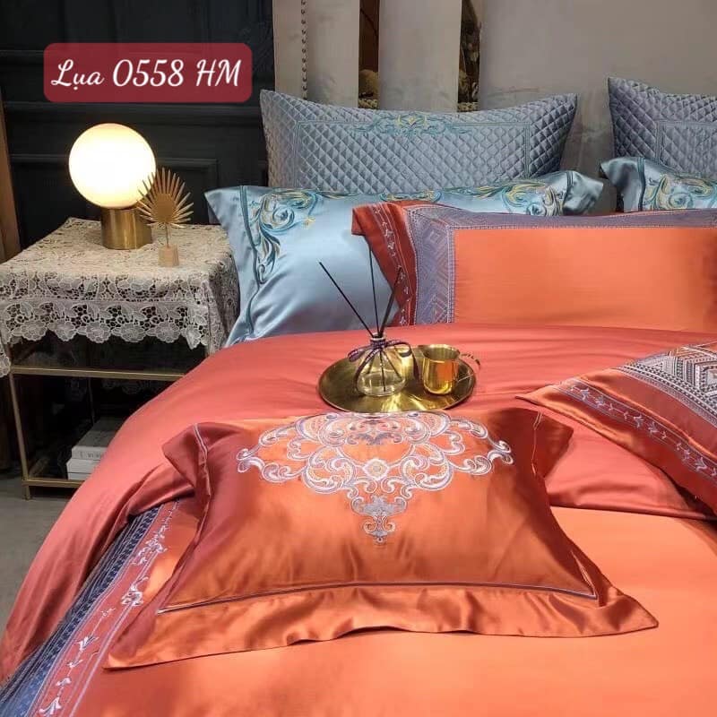 Bộ chăn ga gối Lụa cao cấp-0558HM 11 Bộ chăn ga gối Lụa cao cấp-0558HM.3