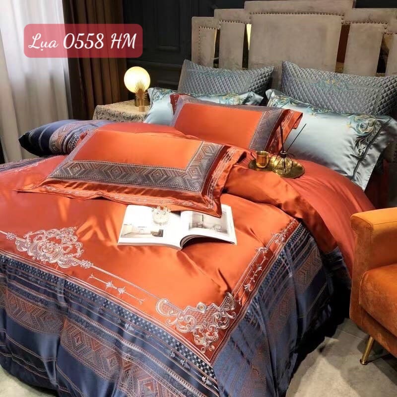 Bộ chăn ga gối Lụa cao cấp-0558HM 12 Bộ chăn ga gối Lụa cao cấp-0558HM.5