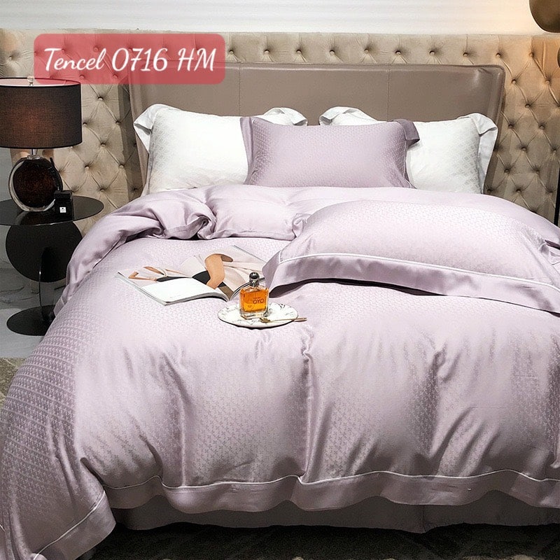 Bộ chăn ga gối Tencel cao cấp-0716HM 2 Bộ chăn ga gối Tencel 0716HM.2