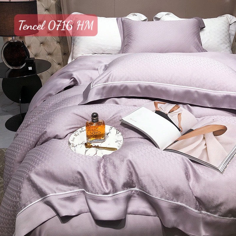 Bộ chăn ga gối Tencel cao cấp-0716HM 5 Bộ chăn ga gối Tencel 0716HM.6