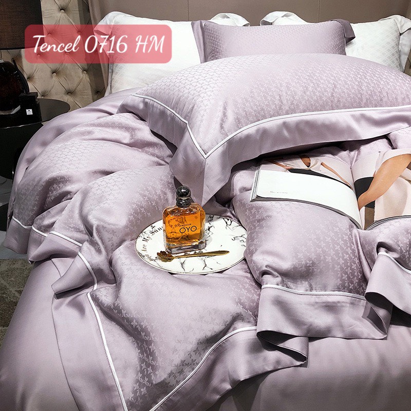 Bộ chăn ga gối Tencel cao cấp-0716HM 7 Bộ chăn ga gối Tencel 0716HM.8
