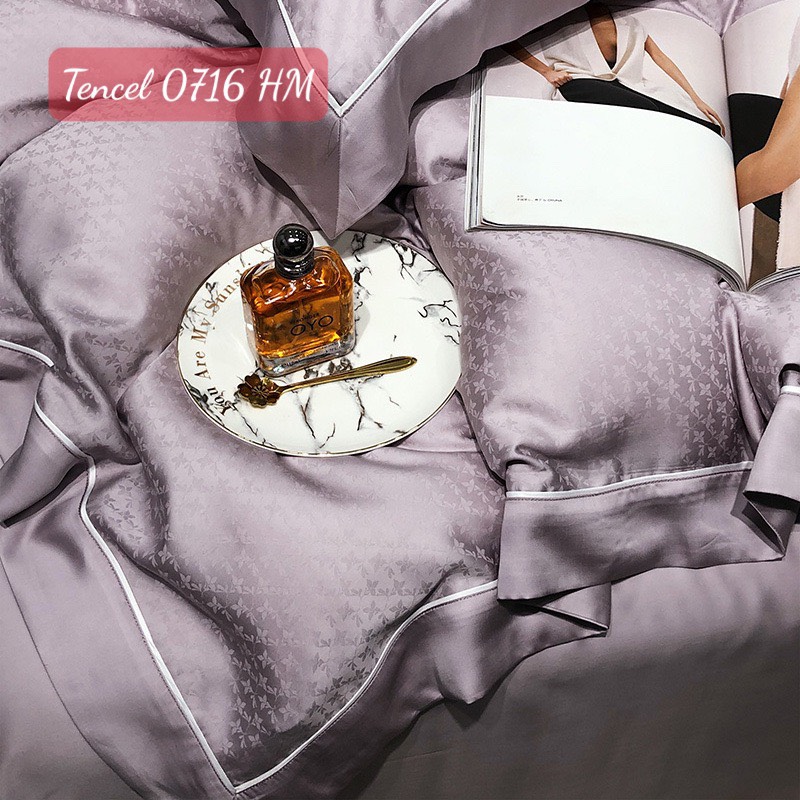 Bộ chăn ga gối Tencel cao cấp-0716HM 12 Bộ chăn ga gối Tencel 0716HM.9
