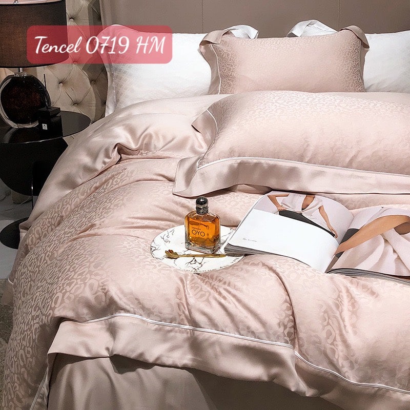 Bộ chăn ga gối Tencel cao cấp-0719HM 6 Bộ chăn ga gối Tencel 0719HM.5