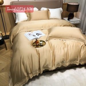 Bộ chăn ga gối Lụa cao cấp-0724HM 12 Bộ chăn ga gối Tencel 0724HM.4