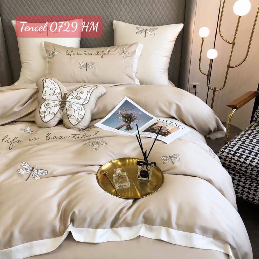 Bộ chăn ga gối Tencel 0729HM.4