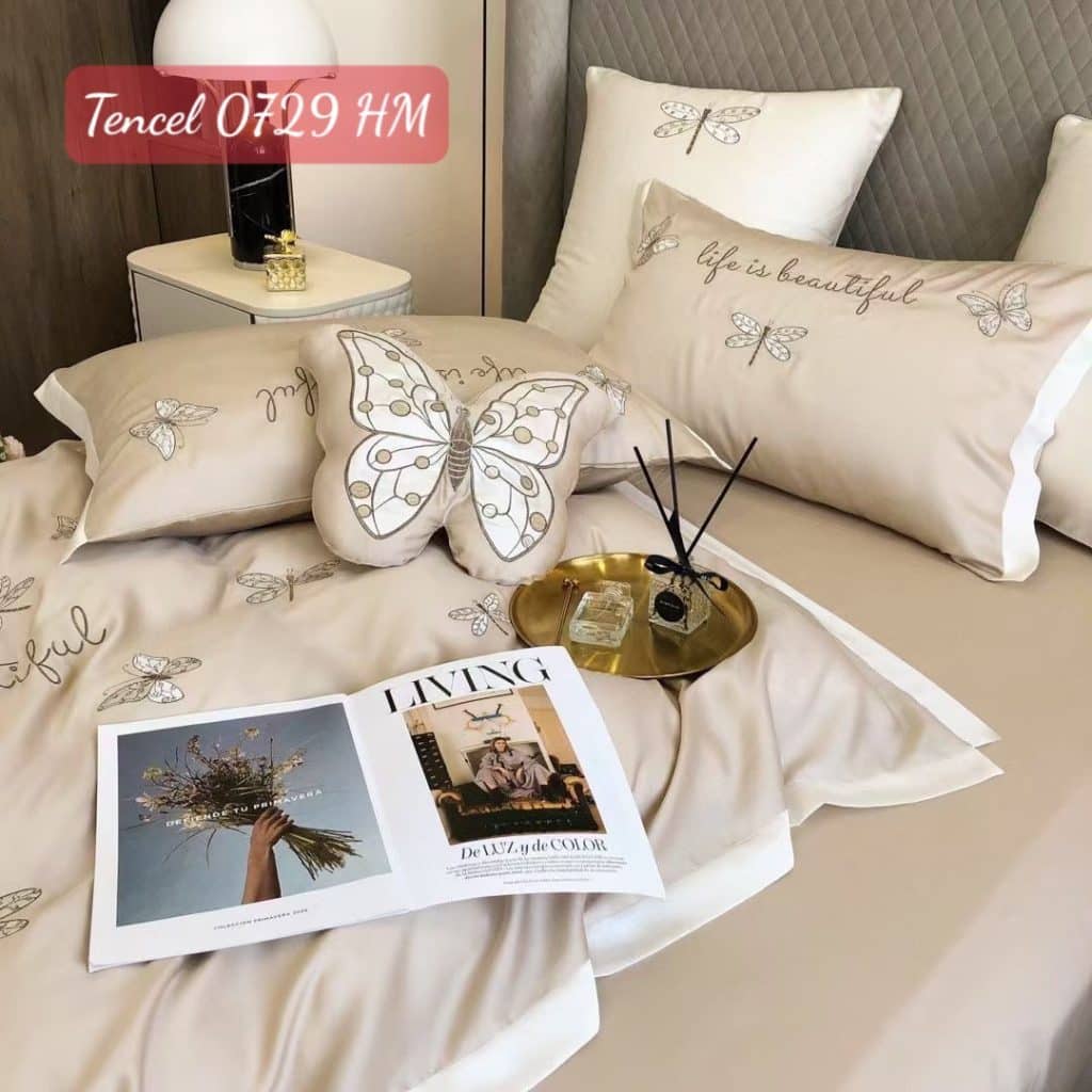 Bộ chăn ga gối Tencel 0729HM.7