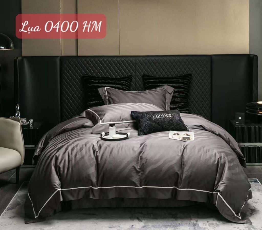 Bộ chăn ga gối lụa cao cấp-0400HM.1