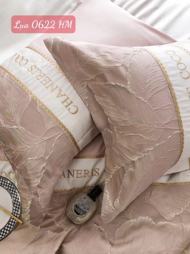 Bộ chăn ga gối Lụa cao cấp-0622HM 9 Bộ chăn ga gối Lụa cao cấp-0622HM.9