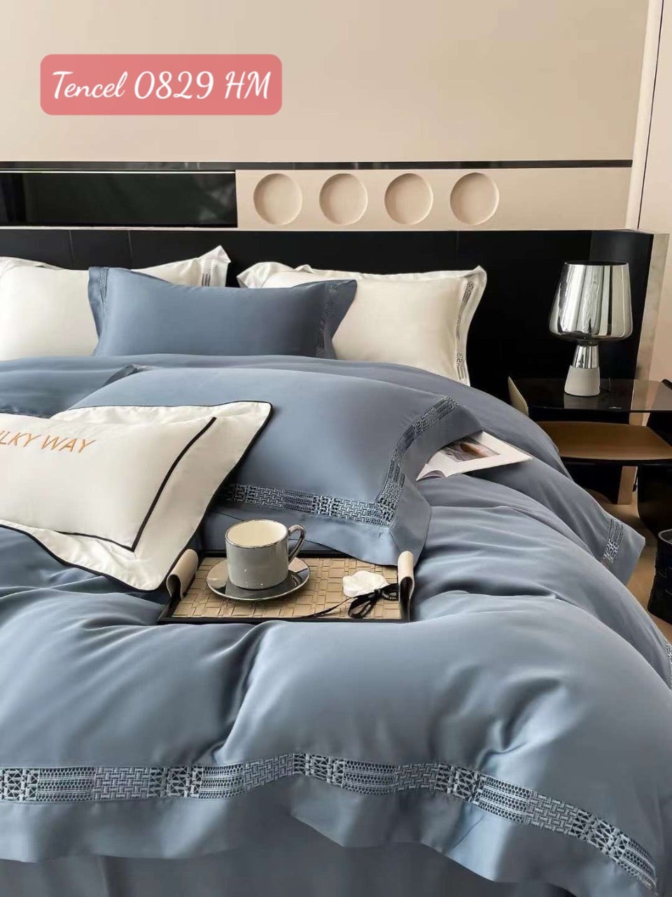 Bộ chăn ga gối Tencel cao cấp-0829HM 1 Bộ chăn ga gối Tencel 0829HM.1
