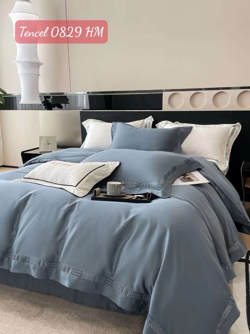Bộ chăn ga gối Tencel cao cấp-0829HM 2 Bộ chăn ga gối Tencel 0829HM.2