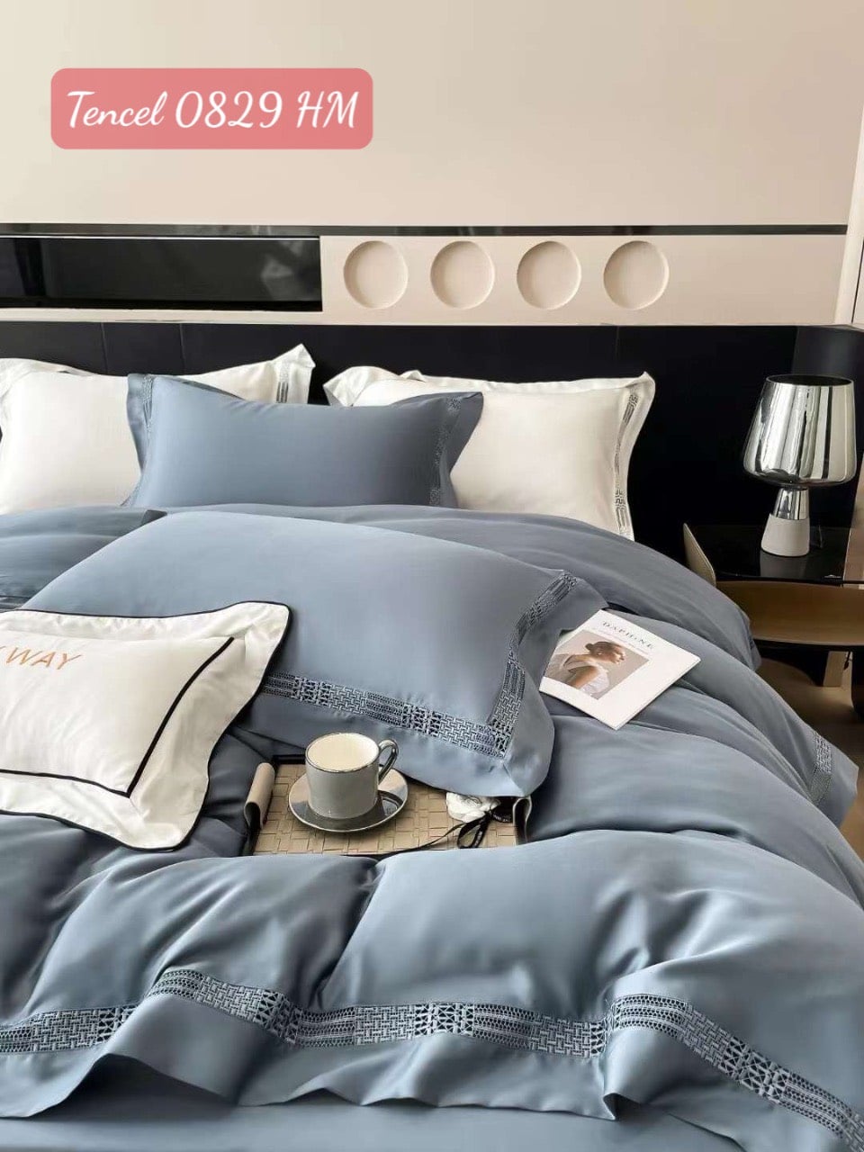 Bộ chăn ga gối Tencel cao cấp-0829HM 4 Bộ chăn ga gối Tencel 0829HM.4