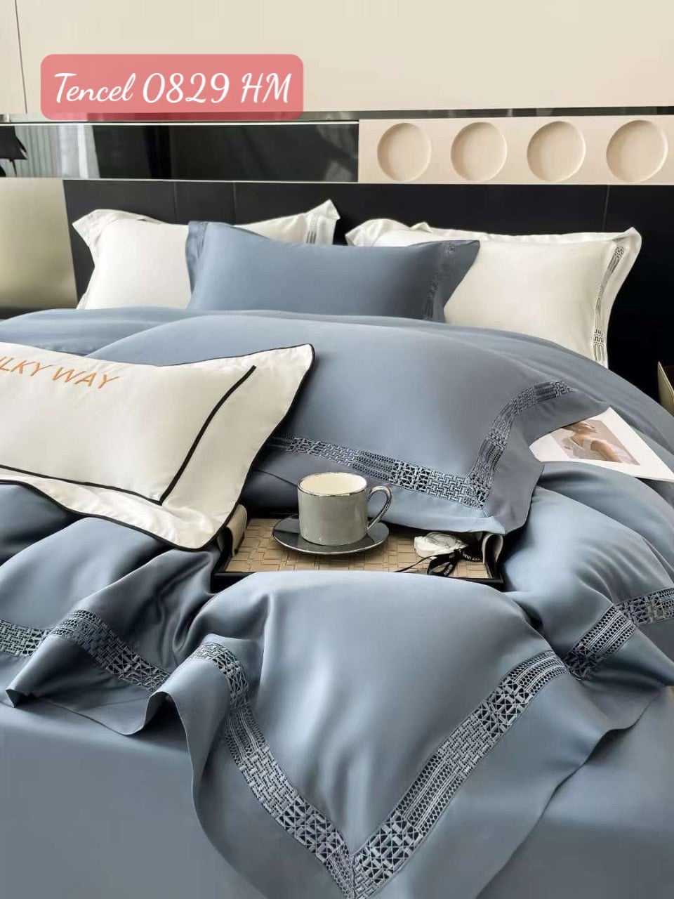 Bộ chăn ga gối Tencel cao cấp-0829HM 5 Bộ chăn ga gối Tencel 0829HM.5