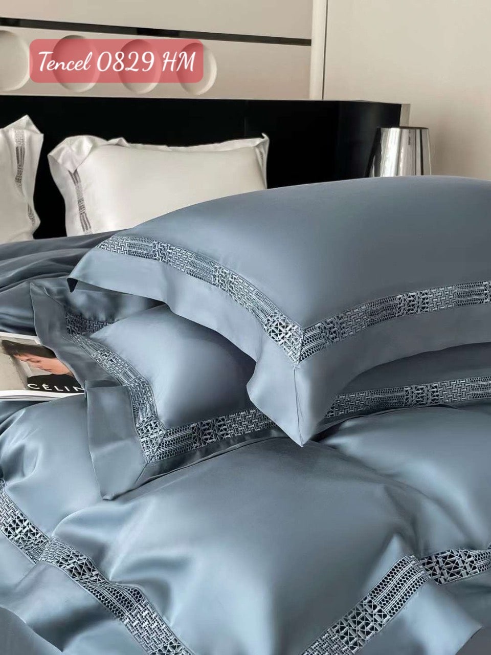 Bộ chăn ga gối Tencel cao cấp-0829HM 6 Bộ chăn ga gối Tencel 0829HM.6