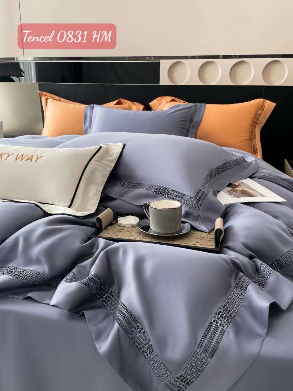 Bộ chăn ga gối Tencel cao cấp-0831HM 4 Bộ chăn ga gối Tencel 0831HM.3