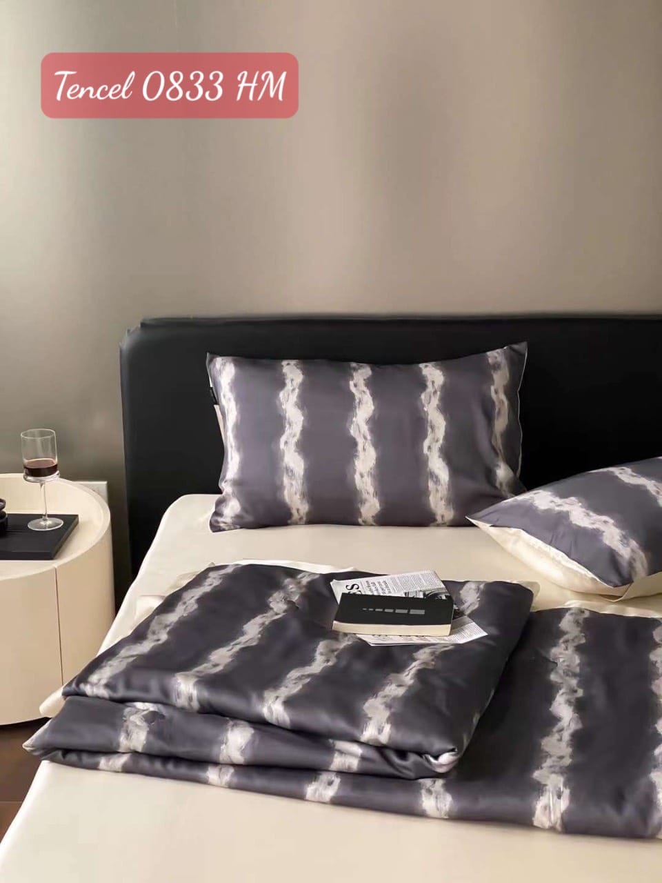 Bộ chăn ga gối Tencel cao cấp-0833HM 5 Bộ chăn ga gối Tencel 0833HM.5