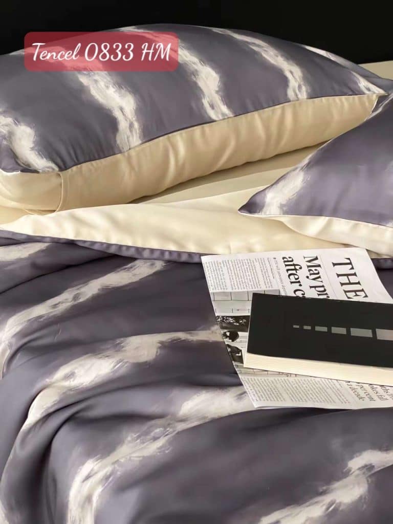 Bộ chăn ga gối Tencel cao cấp-0833HM 10 Bộ chăn ga gối Tencel 0833HM.6