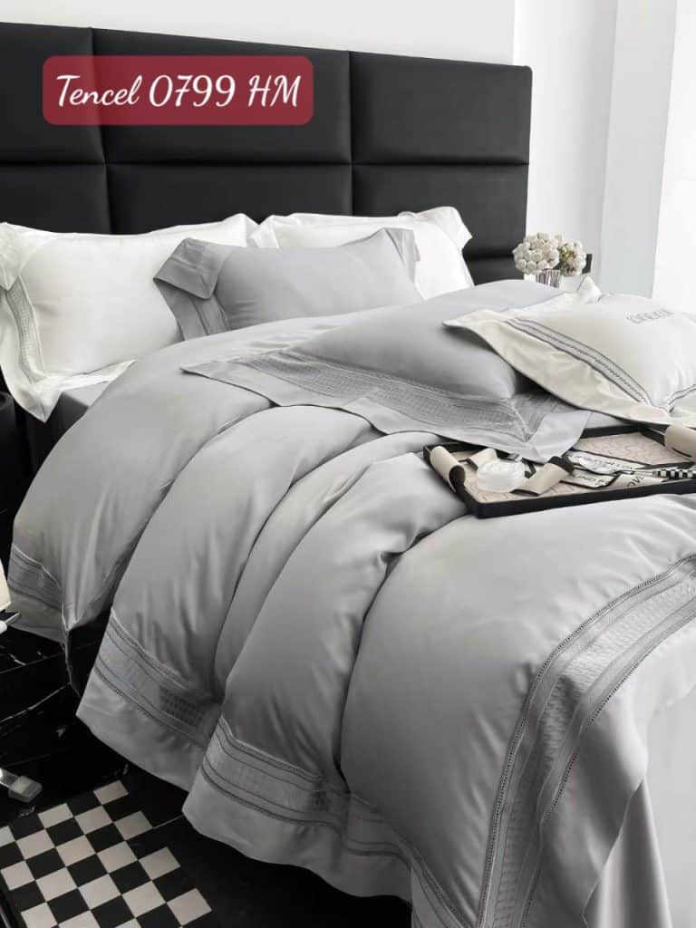 Bộ chăn ga gối Tencel cao cấp 0799HM.5