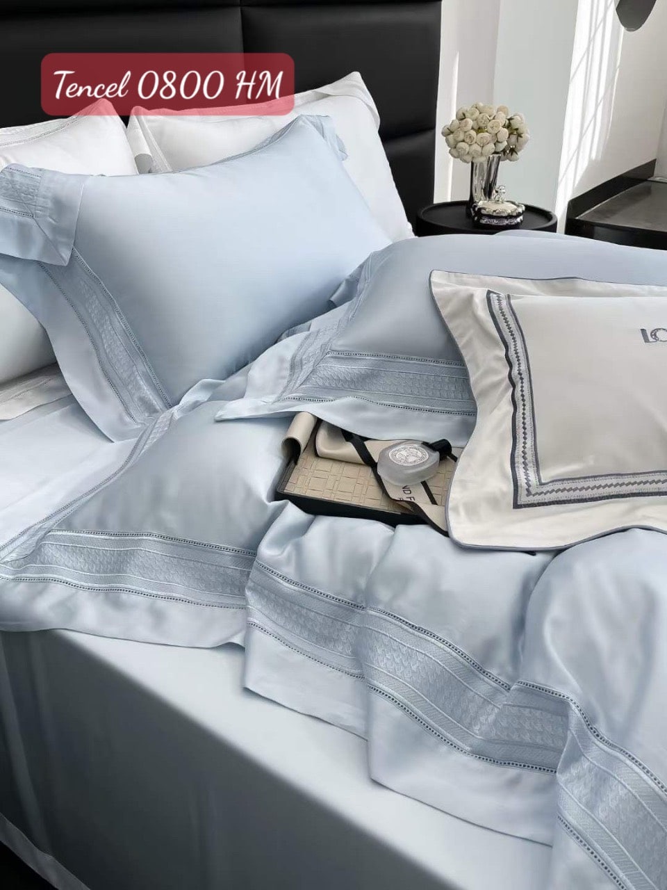 Bộ chăn ga gối Tencel cao cấp-0800HM 3 Bộ chăn ga gối Tencel cao cấp 0800HM.2