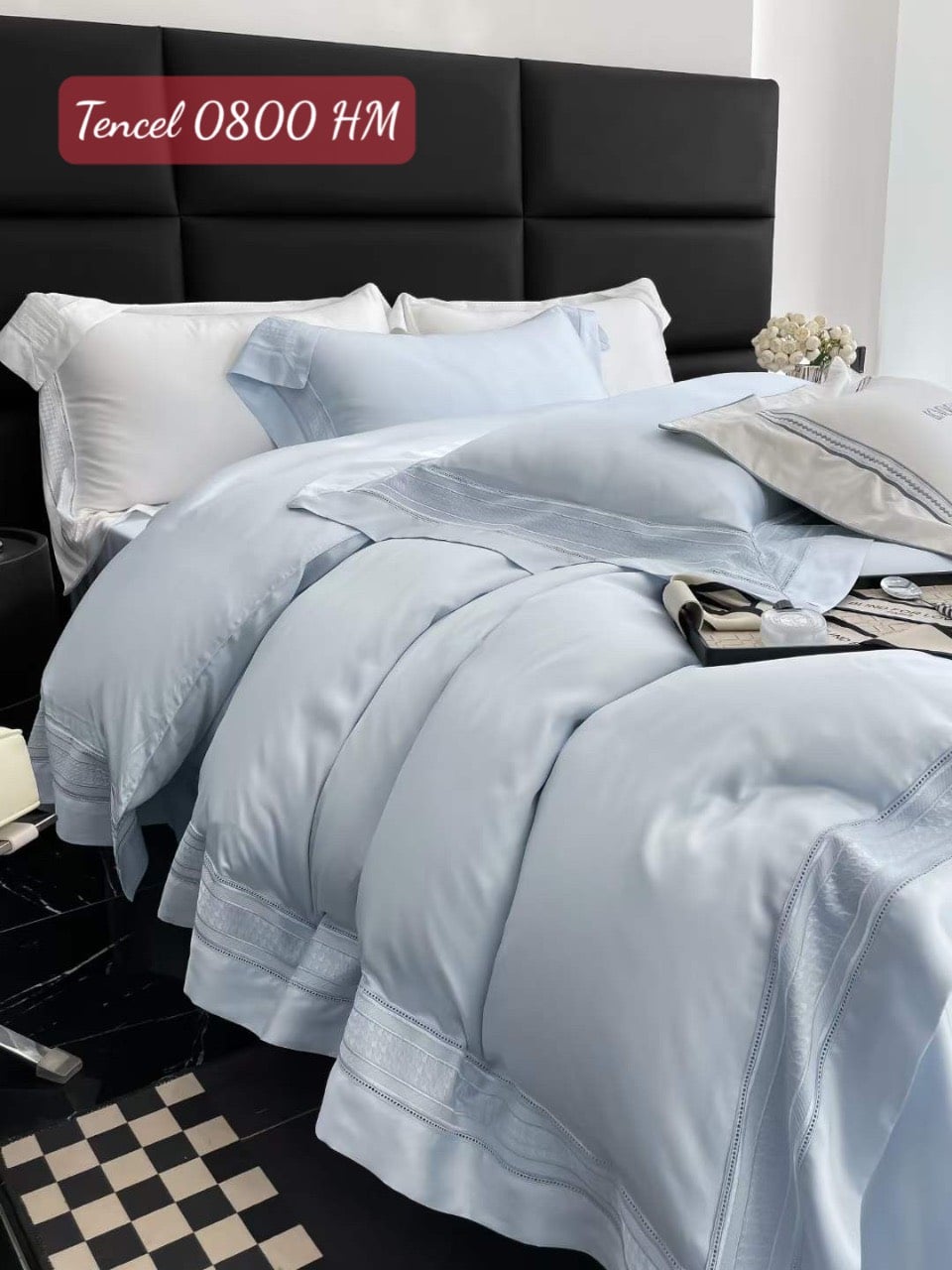 Bộ chăn ga gối Tencel cao cấp-0800HM 4 Bộ chăn ga gối Tencel cao cấp 0800HM.3