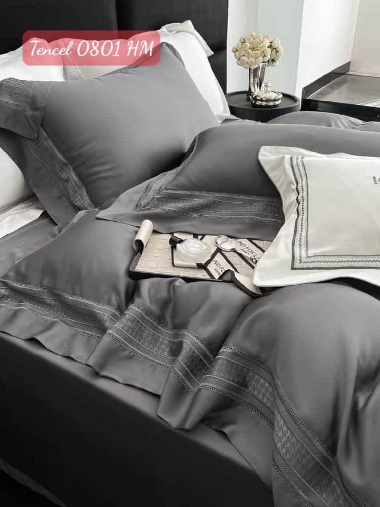 Bộ chăn ga gối Tencel cao cấp 0801HM.2