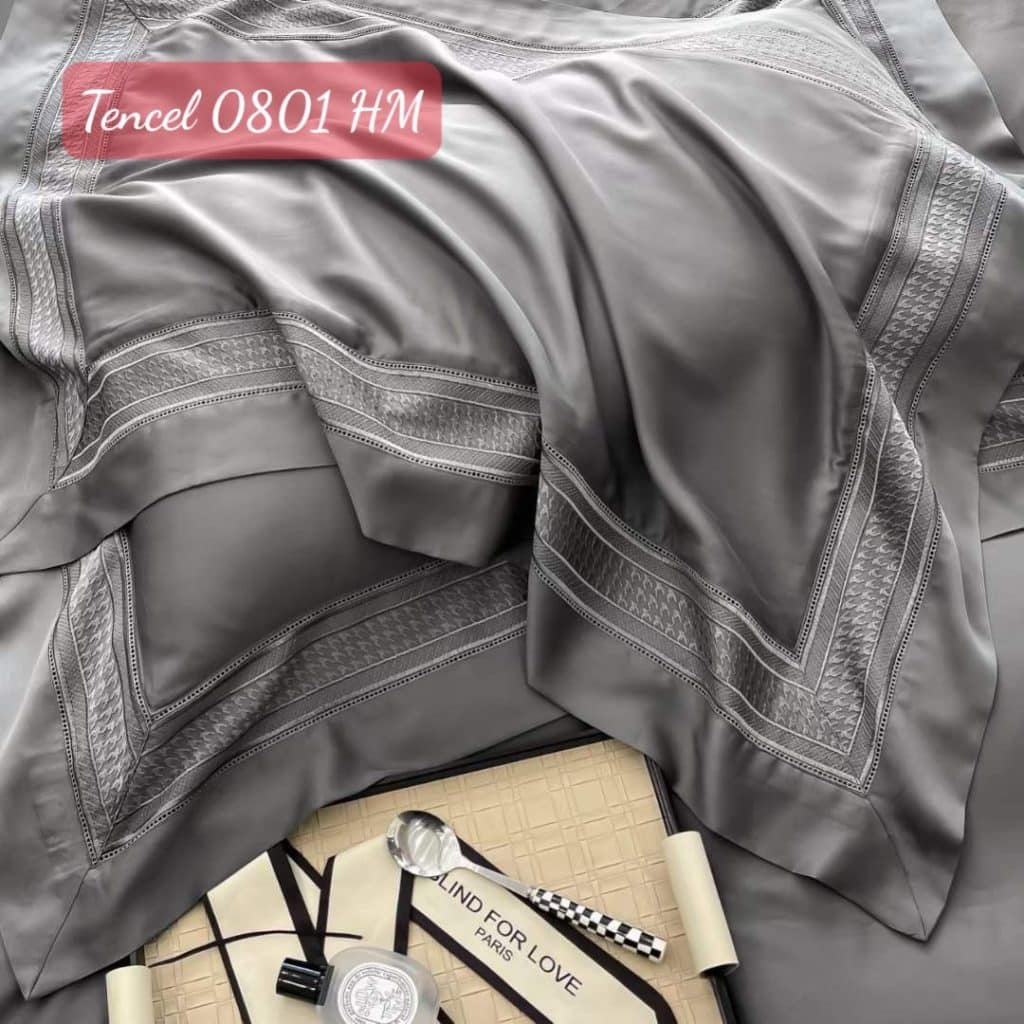 Bộ chăn ga gối Tencel cao cấp 0801HM.8