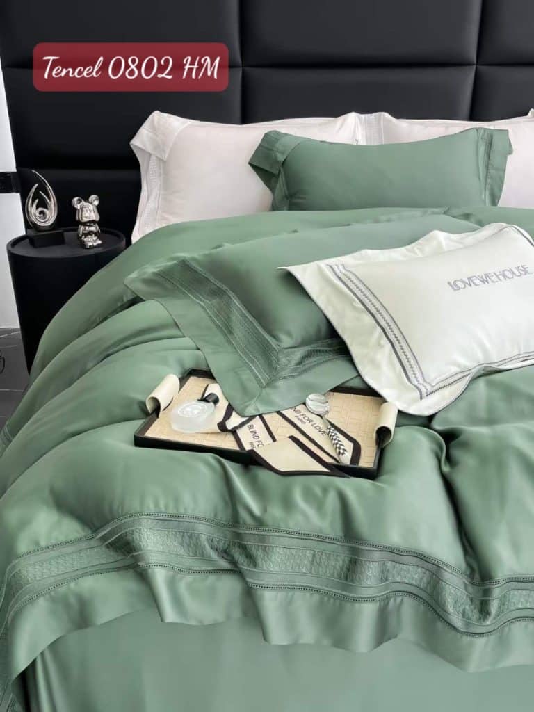 Bộ chăn ga gối Tencel cao cấp 0802HM.7