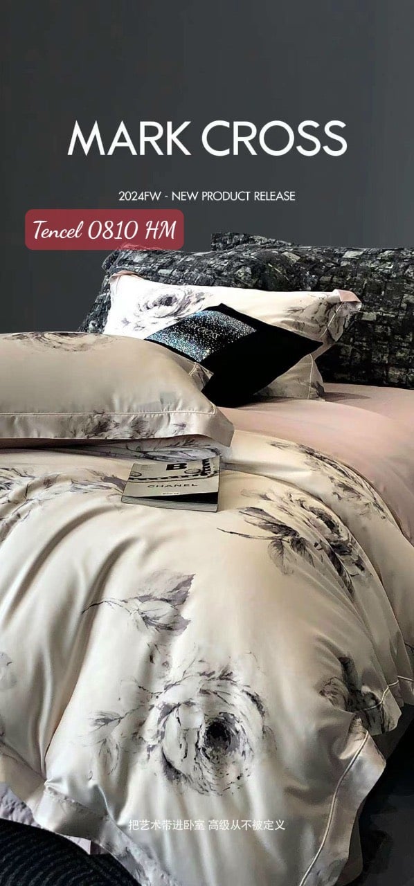Bộ chăn ga gối Tencel cao cấp-0810HM 3 Bộ chăn ga gối Tencel cao cấp 0810HM.2