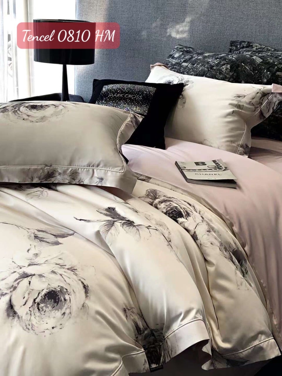 Bộ chăn ga gối Tencel cao cấp-0810HM 6 Bộ chăn ga gối Tencel cao cấp 0810HM.6