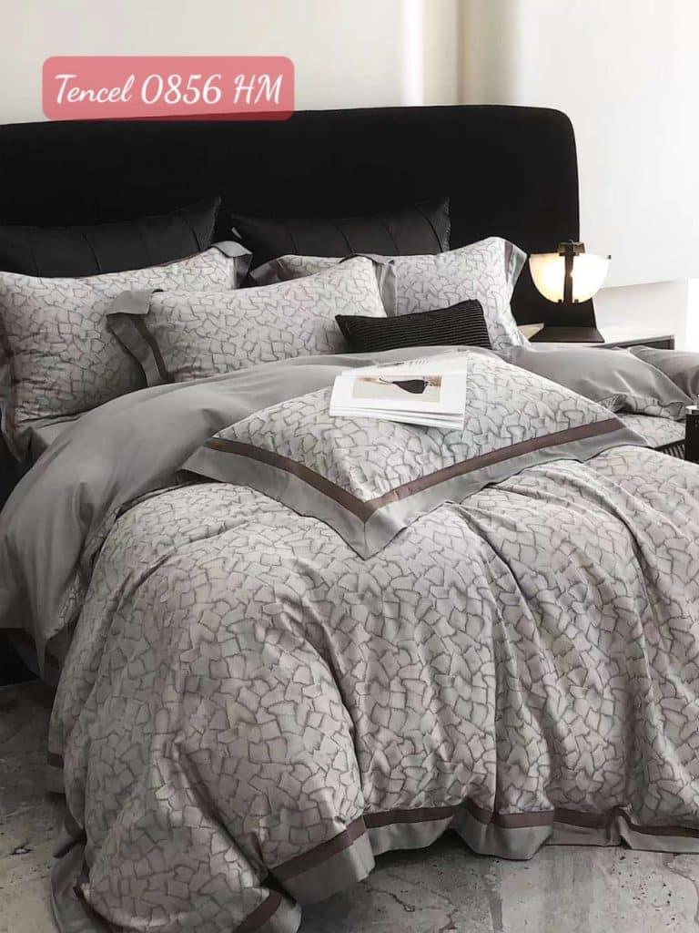Bộ chăn ga gối Tencel cao cấp 0856HM.3