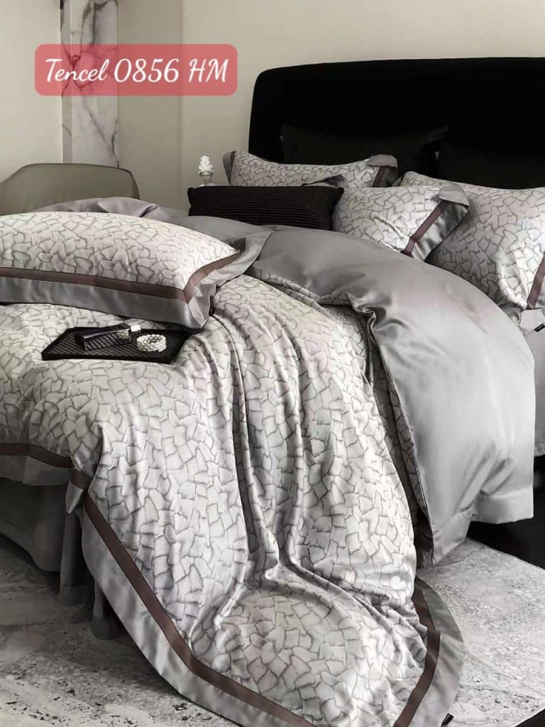 Bộ chăn ga gối Tencel cao cấp 0856HM.5